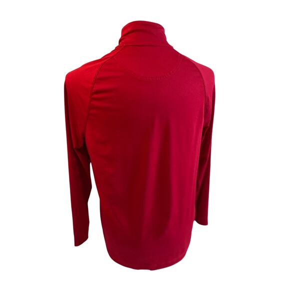 Greg Norman for Tasso Elba 1/4 Zip Red Dry-Fit Golf Pullover - Men’s Small # - Picture 3 of 7